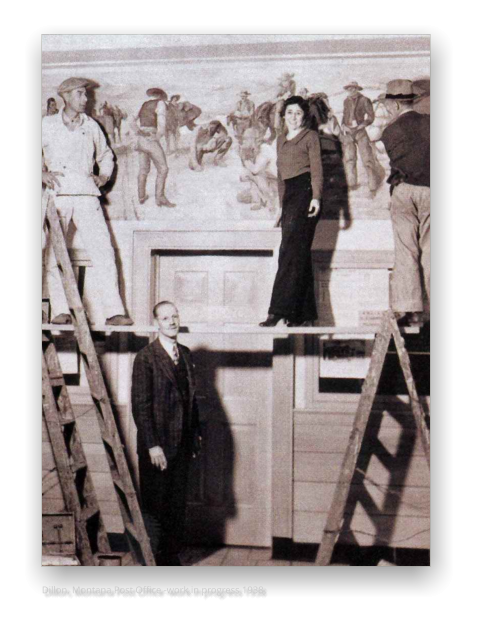 Dillon, Montana Post Office -work in progress 1938