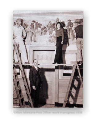 Dillon, Montana Post Office -work in progress 1938